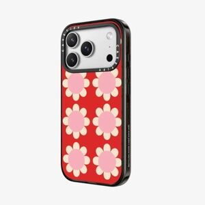 casetify - Retro Floral Red and Pink - iPhone 17 pro max